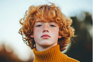 Portrait of a young person with, an Abstract Photo by Lermont51