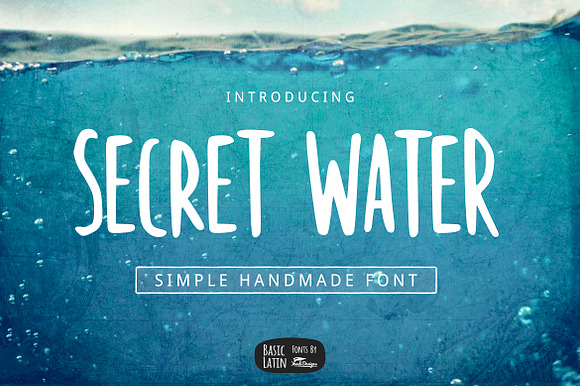 Secret Water Simple Font preview 6