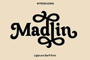 Madlin - Ligature Serif Font, a Serif Font by Luna Shop (Thumbnail 1 of 6)