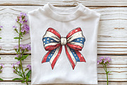 4th of July Coquette Bow Png, an Illustration by Libby Wishes (Thumbnail 4 of 4)
