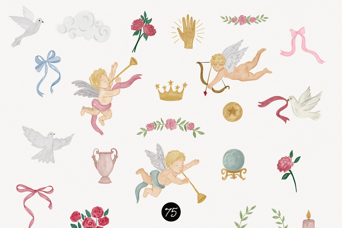 Hand-Painted Celestial Clipart, an Object Illustration by Essentially Nomadic (Photo 3 of 11)
