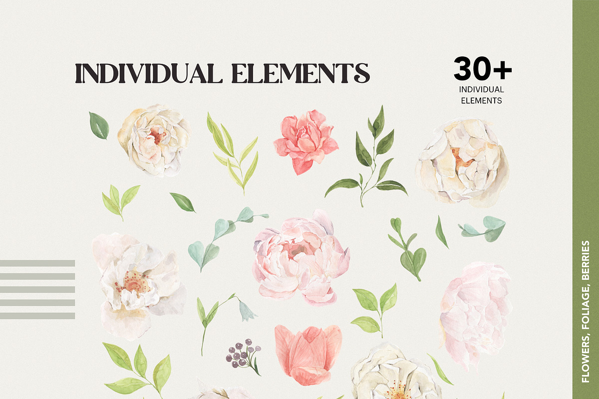 Spring Garden-Watercolor Flower, an Object Graphic by AnaPierceArt (Photo 3 of 6)