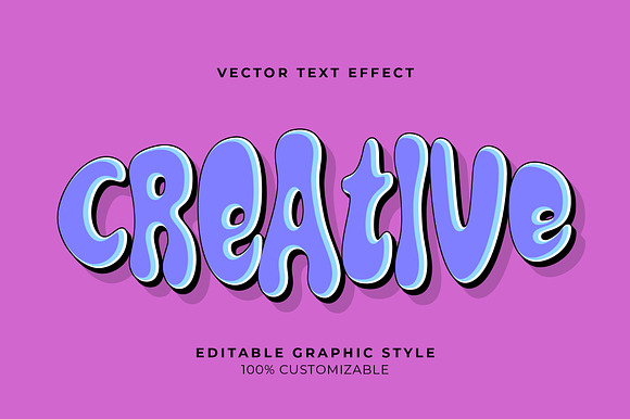 Bubble Retro Cartoon Text Effect preview 3