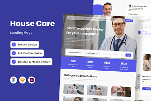 House Care - Responsive Landing, a Landing Page Template by productype1