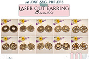 75 Lasercut EARRING FILE SVG BUNDLE, an Object Graphic by Pixelkrafter (Thumbnail 5 of 9)