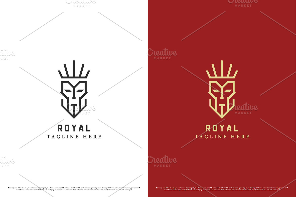 Royal King Face Logo Design Icon, a Branding & Logo Template by Morvana Crew