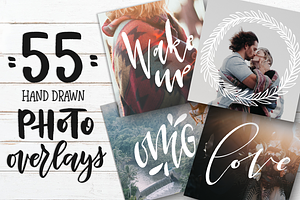 55 Hand Drawn Photo Overlays 
