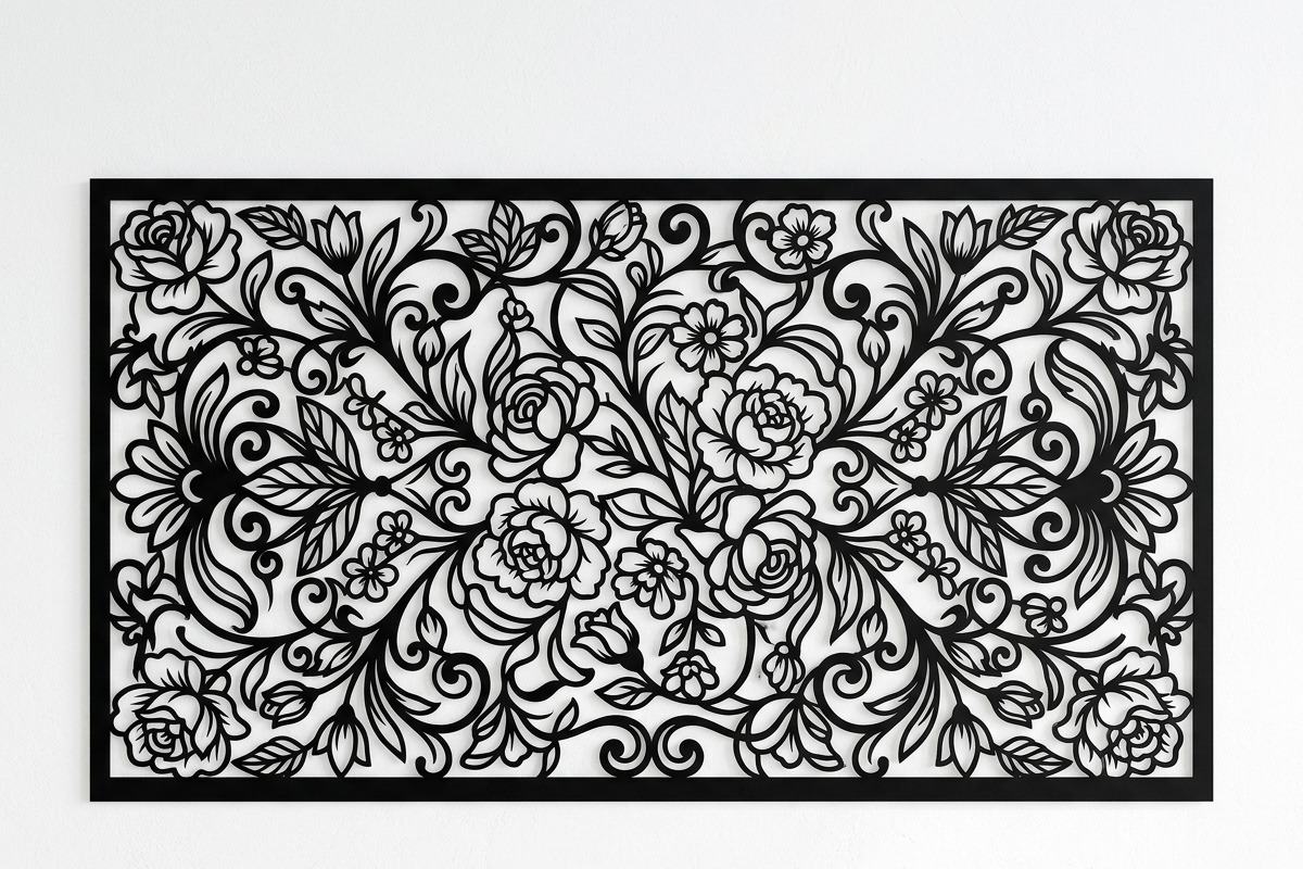 50 Elegant Floral Wall Panel, a Decorative Illustration by Amazin_art (Photo 21 of 27)