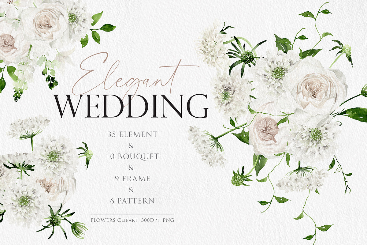 Watercolor flower - Elegant Wedding, an Illustration by Beigetime (Photo 1 of 12)