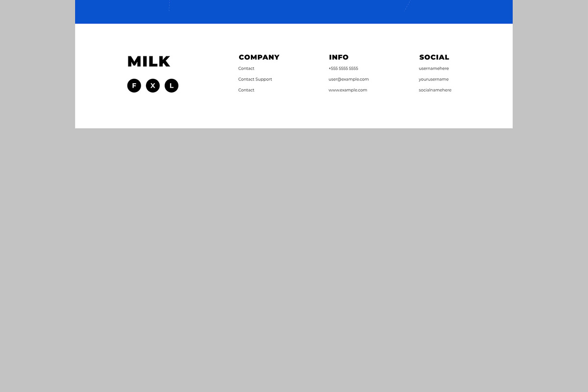 Milk Product Landing Page, an UI Kit Template by CreativeShaper (Photo 6 of 6)
