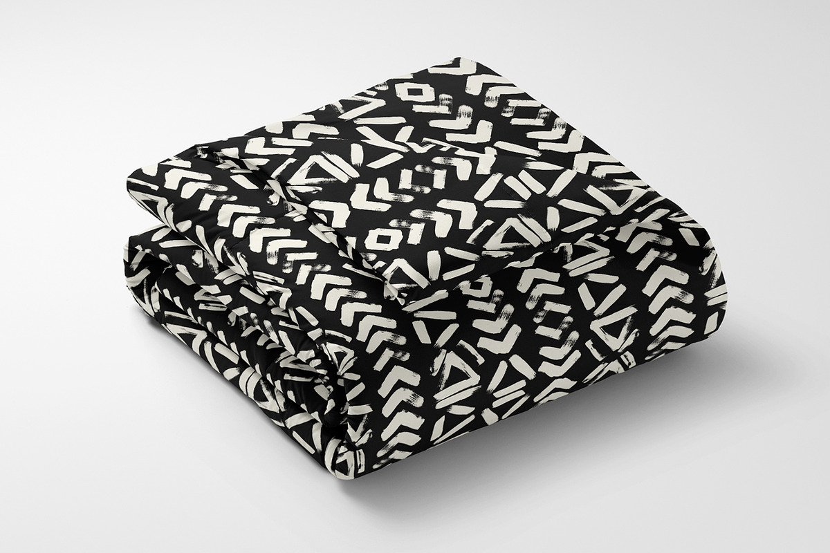 Dark Brush Painted Tribal, a Wallpaper Graphic by MalyskaStudio (Photo 4 of 16)