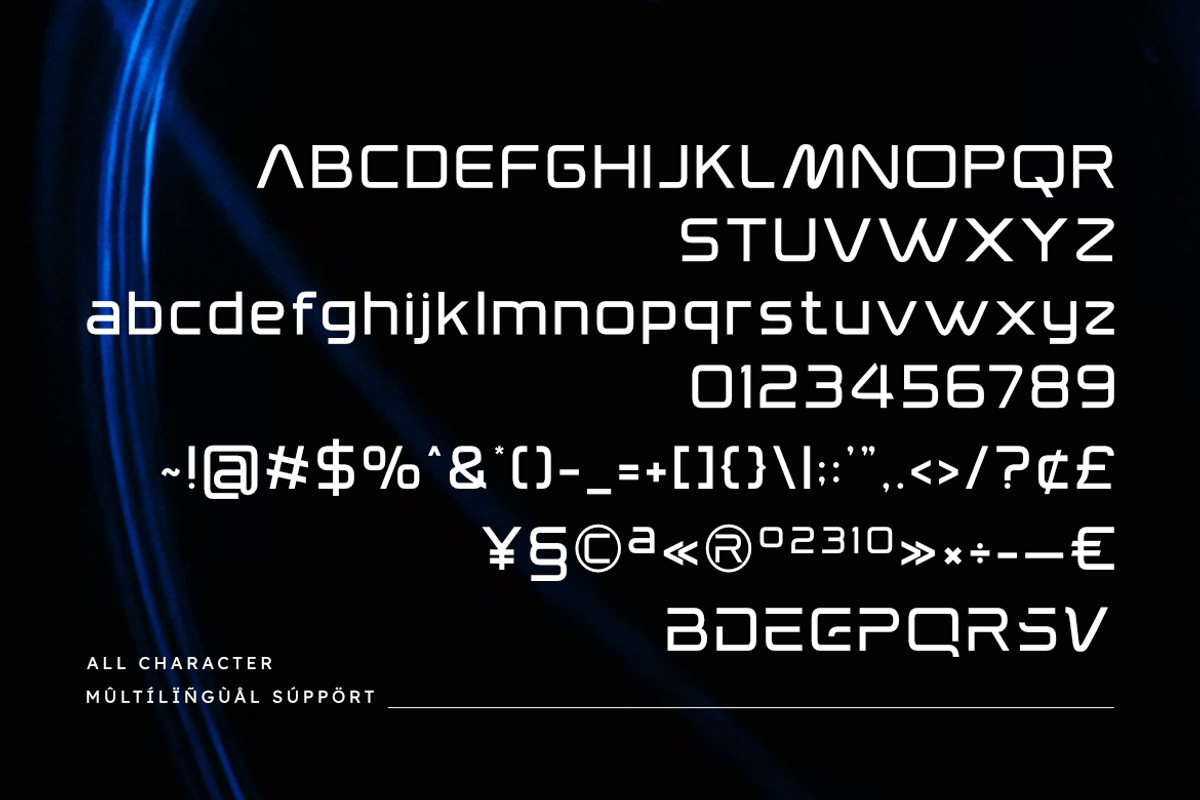 Motivate | Modern Futuristic Tech, a Symbol Font by Masyafi Studio (Photo 4 of 8)