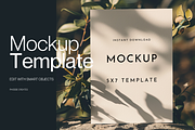 Olive Branch 5x7 Card Mockup – PSD, a Mockup by PhoebeCreates (Thumbnail 1 of 6)