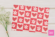 Checkered Flowers Patterns Volume 2, a Pattern Graphic by Yasmine Patterns (Thumbnail 5 of 10)