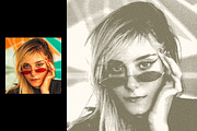 Grunge Halftone Portrait Effect, an Action Add-On by liptouse (Thumbnail 5 of 8)