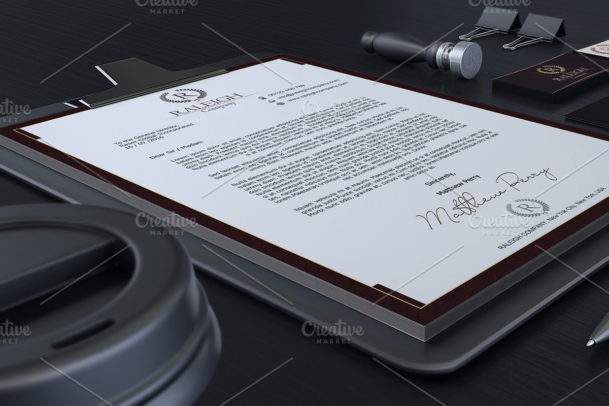 Raleigh Corporate Identity, a Stationery Template by Design by Mirko (Photo 3 of 5)