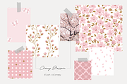 Cherry Blossom Vector Collection, a Pattern Graphic by glasshouse (Thumbnail 4 of 7)