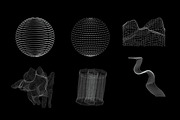 30 Wireframe Vectors, a Decorative Illustration by DesignerCandies (Thumbnail 10 of 12)