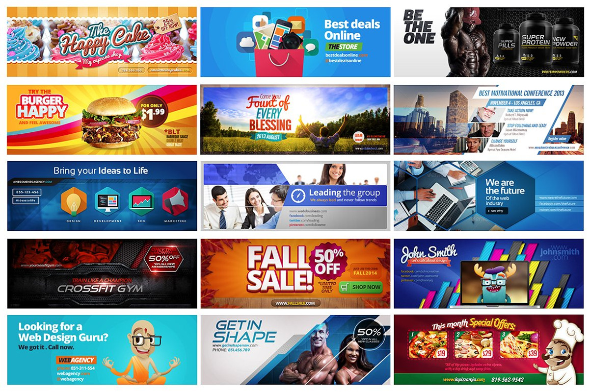 50 FB Covers Bundle, a Social Media Template by Asaelv Shop! (Photo 4 of 5)