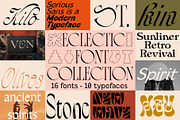 THE ECLECTIC FONT COLLECTION, a Serif Font by Tropical Type (Thumbnail 1 of 41)