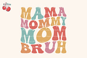 Retro Mama Mommy Mom Bruh SVG, a Graphic by Cherry.designs (Thumbnail 1 of 3)