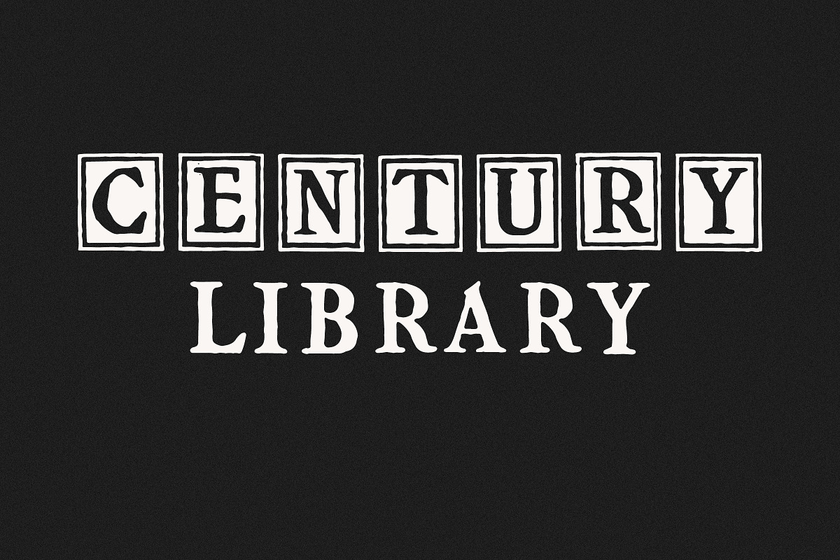 Antique Block Print Font, a Serif Font by Century Library (Photo 5 of 5)