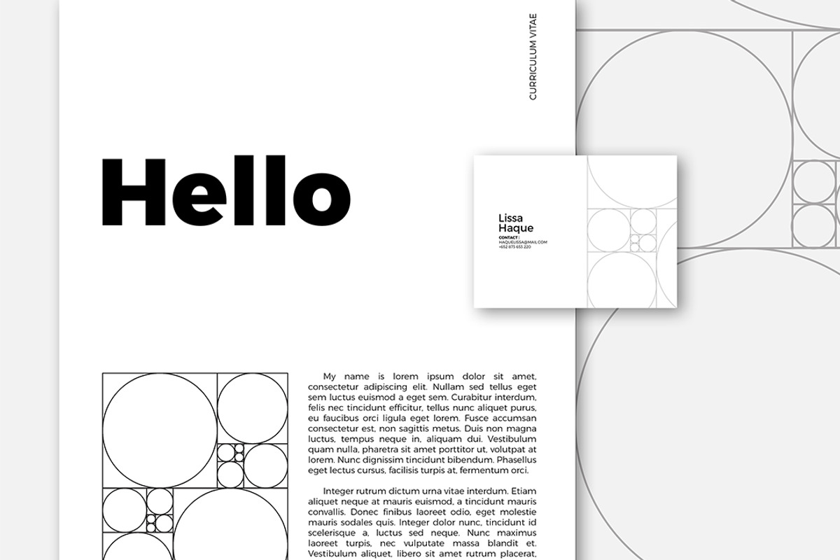 Basic Formal CV, a Resume Template by artikula studio (Photo 1 of 2)
