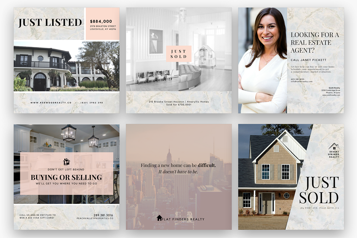 Chic Estates Social Media Bundle, a Social Media Template by Sales Shop (Photo 3 of 3)