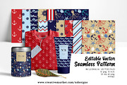 Nautical Paper Pattern Set, a Pattern Graphic by NDesigns (Thumbnail 1 of 4)