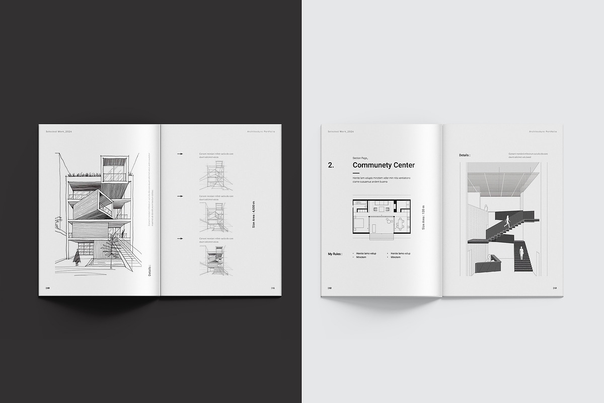 Architecture Portfolio Template, a Brochure Template by StyleArt (Photo 7 of 24)