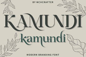 Kamundi Modern Branding Typeface