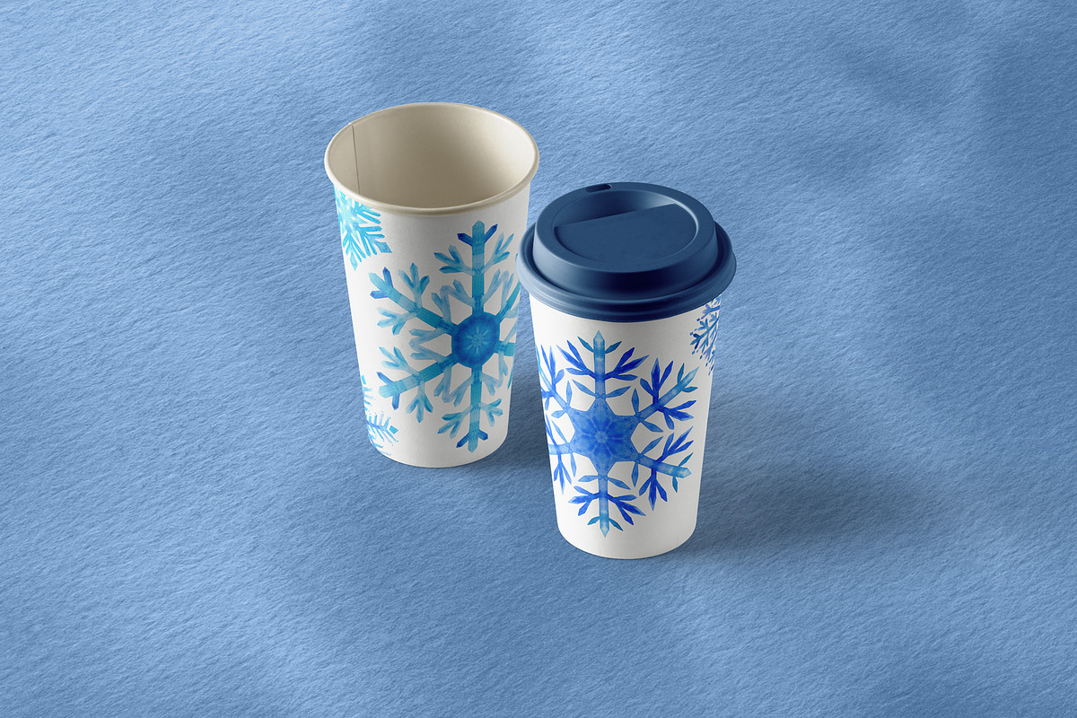 Watercolor Snowflakes, a Decorative Illustration by Lara Cold (Photo 9 of 9)