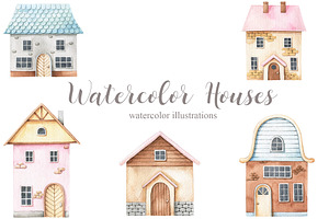 Watercolor Houses