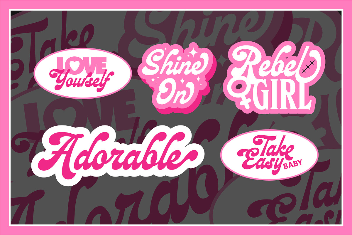 Fleurencia - 70's Adorable Script, a Script Font by Roams Type (Photo 11 of 12)