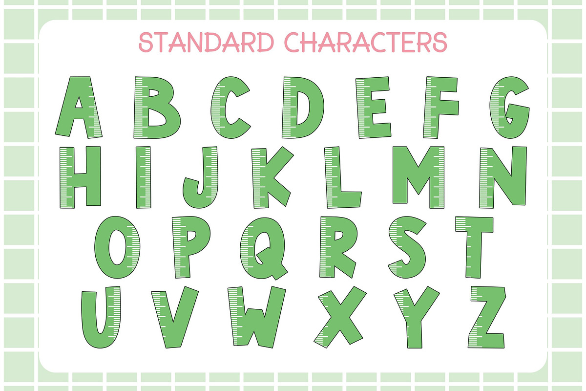 Back To School - 6 Color Fonts, a Graphic by Adalin Shop (Photo 10 of 19)