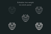 Minimal Wolf Logo Pack, a Branding & Logo Template by Logosava (Thumbnail 4 of 6)