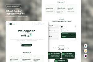 MistyAI - AI SaaS Product Onboarding, an UI Kit Template by productype1