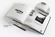 Square Hardcover Book Mockup, a Books & Magazine Mockup by Graphic Xtreme (Thumbnail 4 of 4)