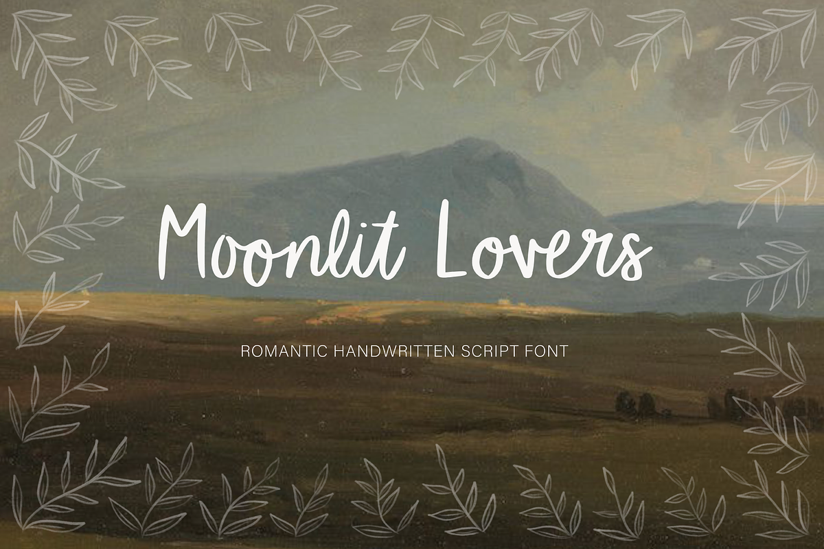 Moonlit Lovers Romantic Script Font, a Handwritten Font by Kellie Jayne Studio (Photo 1 of 10)