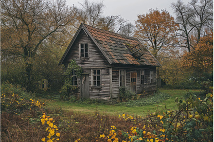 Deserted Abandoned wooden house, an Architecture Photo by Ylivdesign
