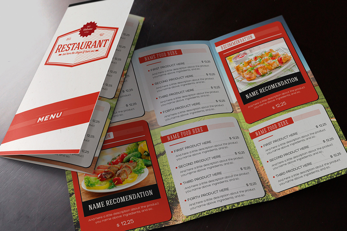 Elegant Food Menu 5, a Brochure Template by Luuqas Design (Photo 1 of 7)