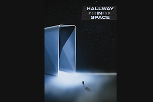 Hallway In Space PSD DOWLOAD