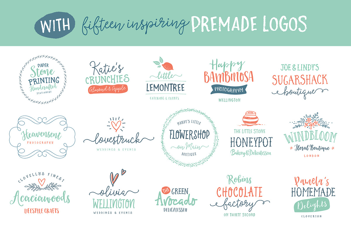 90% OFF- The Handlettered Fontbox preview 5
