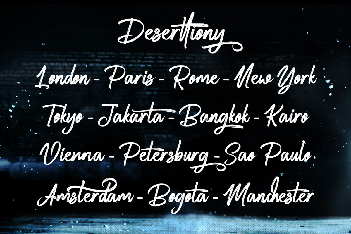 Deserttiony - Handwritten Font preview 3
