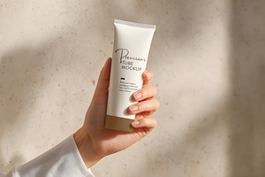 Metallic Cosmetic Tube Mockups, a Packaging Mockup by GenesisCreativeCo