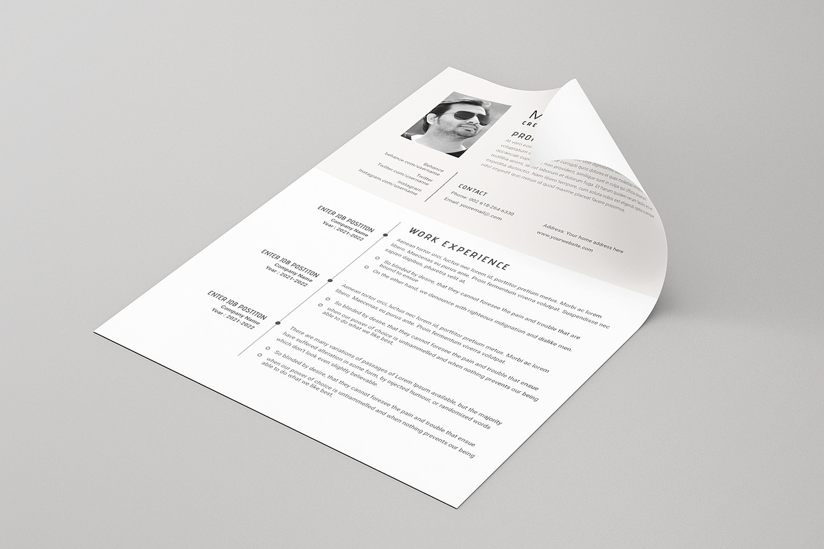 Resume  Design / CV Template, a Resume Template by Runner Design (Photo 5 of 7)
