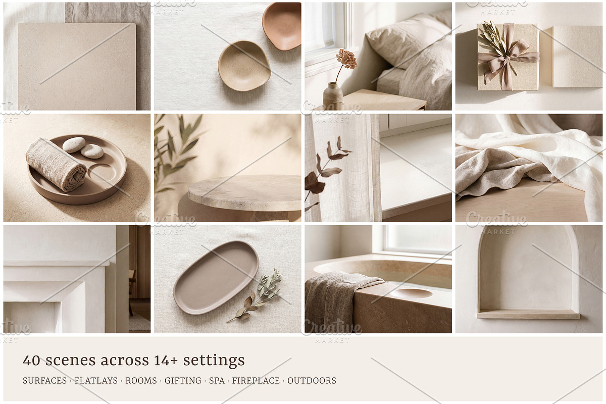 Neutral Candle Scene Backgrounds, a Background Photo by Galgali Design Studio (Photo 5 of 7)