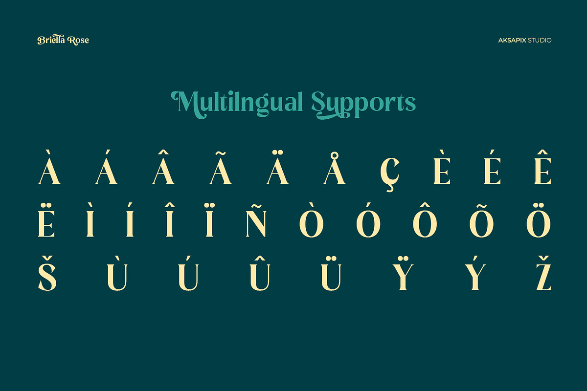 Briella Rose - Elegant Display Serif, a Serif Font by Aksapix Studio (Photo 6 of 12)