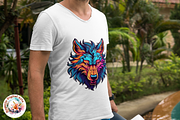 Watercolor Wolf Logo Style Digital, an Object Graphic by Negarin Digital Art (Thumbnail 9 of 9)