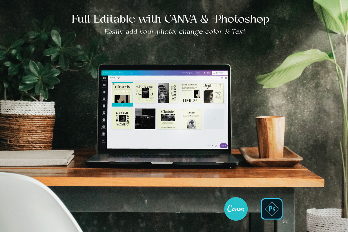 Editorial - Social media Kit, a Social Media Template by Dirtytemp Studio (Photo 3 of 8)